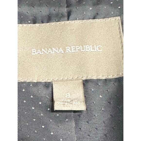 Banana Republic Blazer Single Button Classic Office Work Career Black 8 - Picture 5 of 9